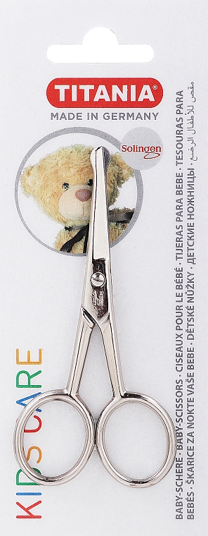Nożyczki do paznokci dla dzieci, 9,5 cm, 1050/14 - Titania Baby Nail Scissors — Zdjęcie N1