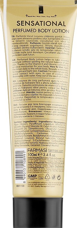 Farmasi Sensational - Balsam do ciała z różą — Zdjęcie N2