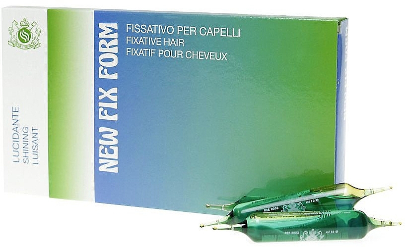 Nabłyszczający lotion naprawczy do włosów - Linea Italiana New Fix Form — Zdjęcie N1