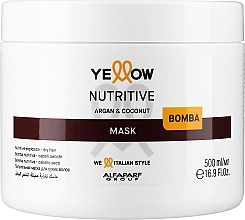Kup Odżywcza maska do włosów - Yellow Nutrive Argan & Coconut Mask
