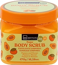 Cukrowy peeling do ciała Papaja i mango - IDC Institute Sugar Body Scrub Papaya & Mango — Zdjęcie N1