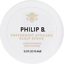 PREZENT! Peeling do skóry głowy z miętą i awokado - Philip B Peppermint Avocado Scalp Scrub — Zdjęcie N1