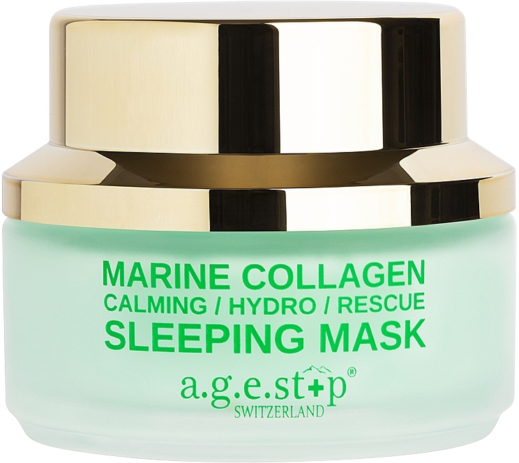 Kolagenowa maska do twarzy na noc - A.G.E. Stop Marine Collagen Sleeping Mask — Zdjęcie N1
