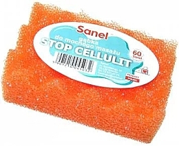 Antycellulitowa gąbka do masażu ciała, pomarańczowa - Sanel Stop Cellulit — Zdjęcie N1
