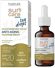 Wielofunkcyjny krem przeciwsłoneczny do twarzy - Floslek Sun Care Derma Anti-Aging Multitask Serum SPF 20 — Zdjęcie N1