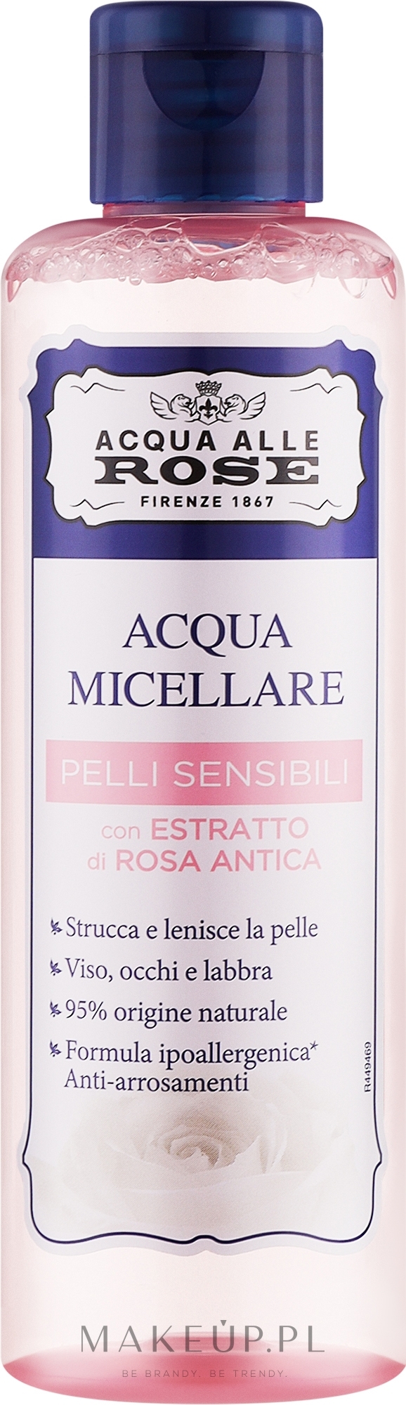 Płyn micelarny do skóry wrażliwej - Roberts Acqua alle Rose Micellar Water Sensitive — Zdjęcie 200 ml