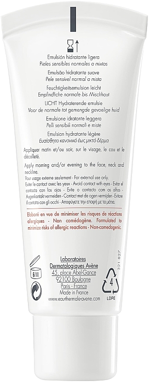 Lekka emulsja nawilżająca do twarzy - Avène Hydrance Hydrating Emulsion — Zdjęcie N2