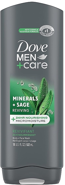 Żel pod prysznic - Dove Men+Care Mineral+Sage Reviving Body And Face Wash  — Zdjęcie N1