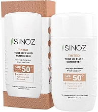 Kup Tonujący krem przeciwsłoneczny w płynie SPF 50+ - Sinoz Tinted Tone Up Fluid Sunscreen SPF50+