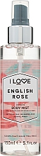 Kup Odświeżająca mgiełka do ciała z angielską różą - I Love English Rose Body Mist
