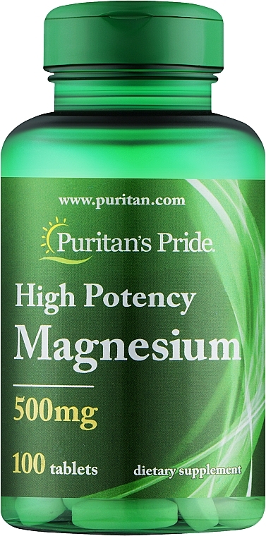 Suplement diety Magnez - Puritan's Pride Triple Magnesium Complex 500 Mg — Zdjęcie N1