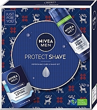 Kup Zestaw - Nivea Men Protect Shave (sh/foam/200ml + ash/lot/100ml)