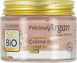 Ujędrniający krem różany na dzień z BIO olejem arganowym - So'Bio Etic Firming Day Cream  — Zdjęcie N2