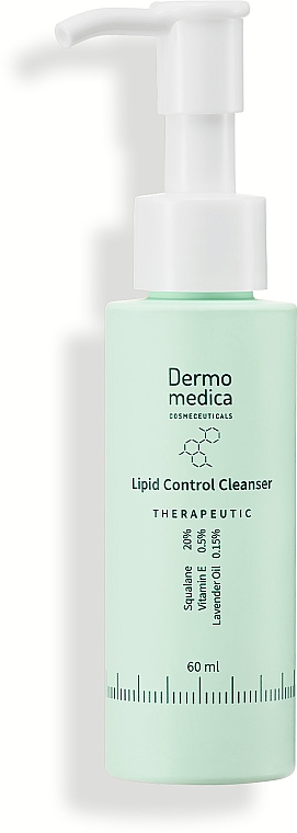 Olejek oczyszczający z witaminą E i olejkiem lawendowym - Dermomedica Therapeutic Lipid Control Cleanser — Zdjęcie N2