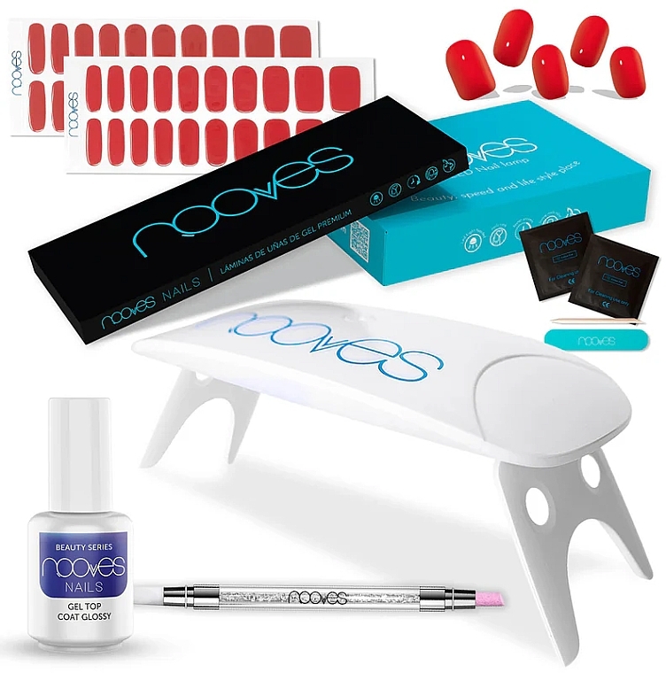 Zestaw do paznokci - Nooves Starter Kit Beauty Red Pack Crimson Red & Piccante — Zdjęcie N1