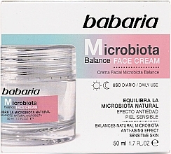 Balansujący krem do twarzy - Babaria Microbiota Balance Cream — Zdjęcie N1