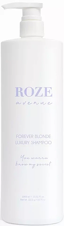Szampon przeciw żółknięciu włosów blond - Roze Avenue Forever Blonde Luxury Shampoo — Zdjęcie N4