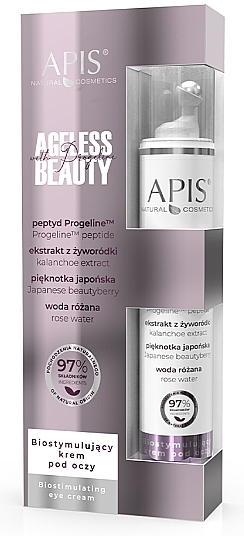 Biostymulujący krem pod oczy - APIS Professional Ageless Beauty With Progeline Biostimulating Eye Cream — Zdjęcie N1