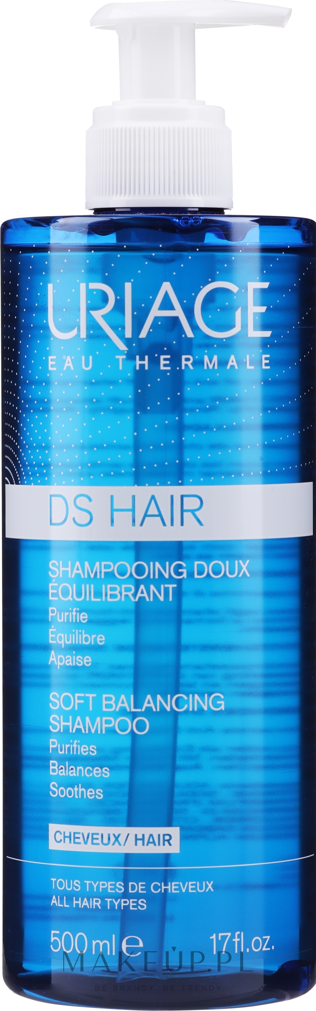 Przeciwłupieżowy szampon do włosów - Uriage DS Hair Soft Balancing Shampoo — Zdjęcie 500 ml