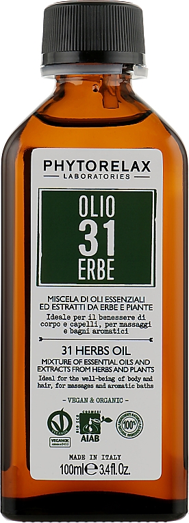 Mieszanka olejków eterycznych i ekstraktów - Phytorelax Laboratories 31 Herbs Oil