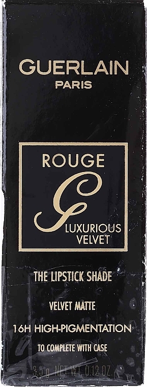PRZECENA! Aksamitna matowa pomadka do ust - Guerlain Rouge G Luxurious Velvet * — Zdjęcie N2