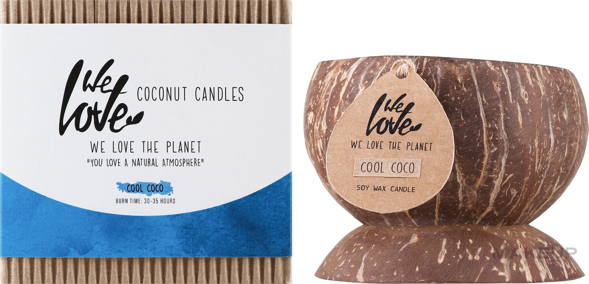 Zapachowa świeca kokosowa - We Love The Planet Coconut Candle Cool Coco — Zdjęcie 200 g