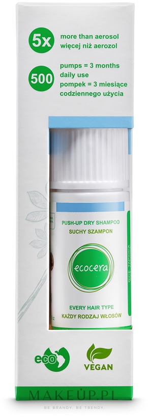 Suchy szampon zwiększający objętość włosów - Ecocera Push-up — Zdjęcie 15 g
