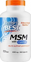 Suplement diety MSM z OptiMSM w kapsułkach, 1000 mg - Doctor's Best — Zdjęcie N1