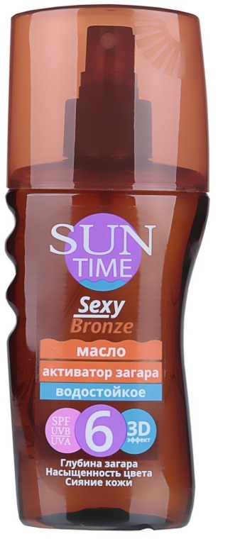Olej aktywator opalania SPF 6 - Biokon Sun Time Sexy Bronze — Zdjęcie N1