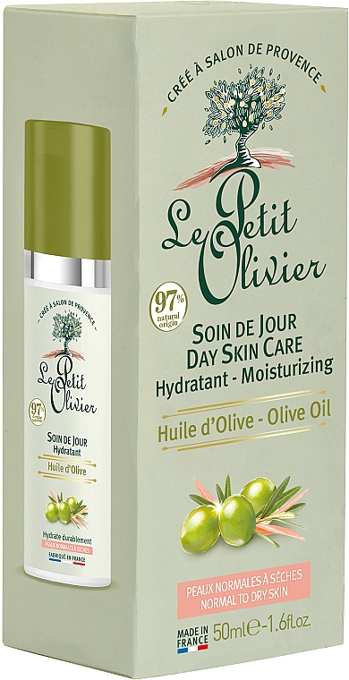 Nawilżający krem na dzień do cery suchej i wrażliwej Oliwa z oliwek - Le Petit Olivier Day Skincare Intense Moisturising — Zdjęcie N2