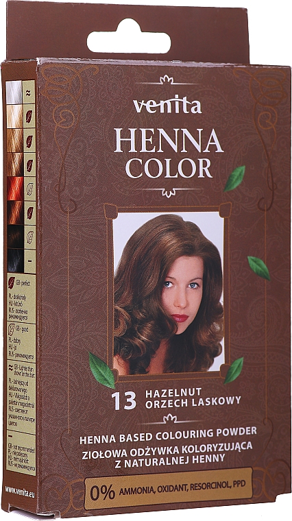 Ziołowa odżywka koloryzująca z naturalnej henny - Venita Henna Color — Zdjęcie N1