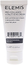 Rewitalizujący liftingujący krem pod oczy - Elemis Pro-Collagen Vitality Eye Cream For Professional Use Only — Zdjęcie N1