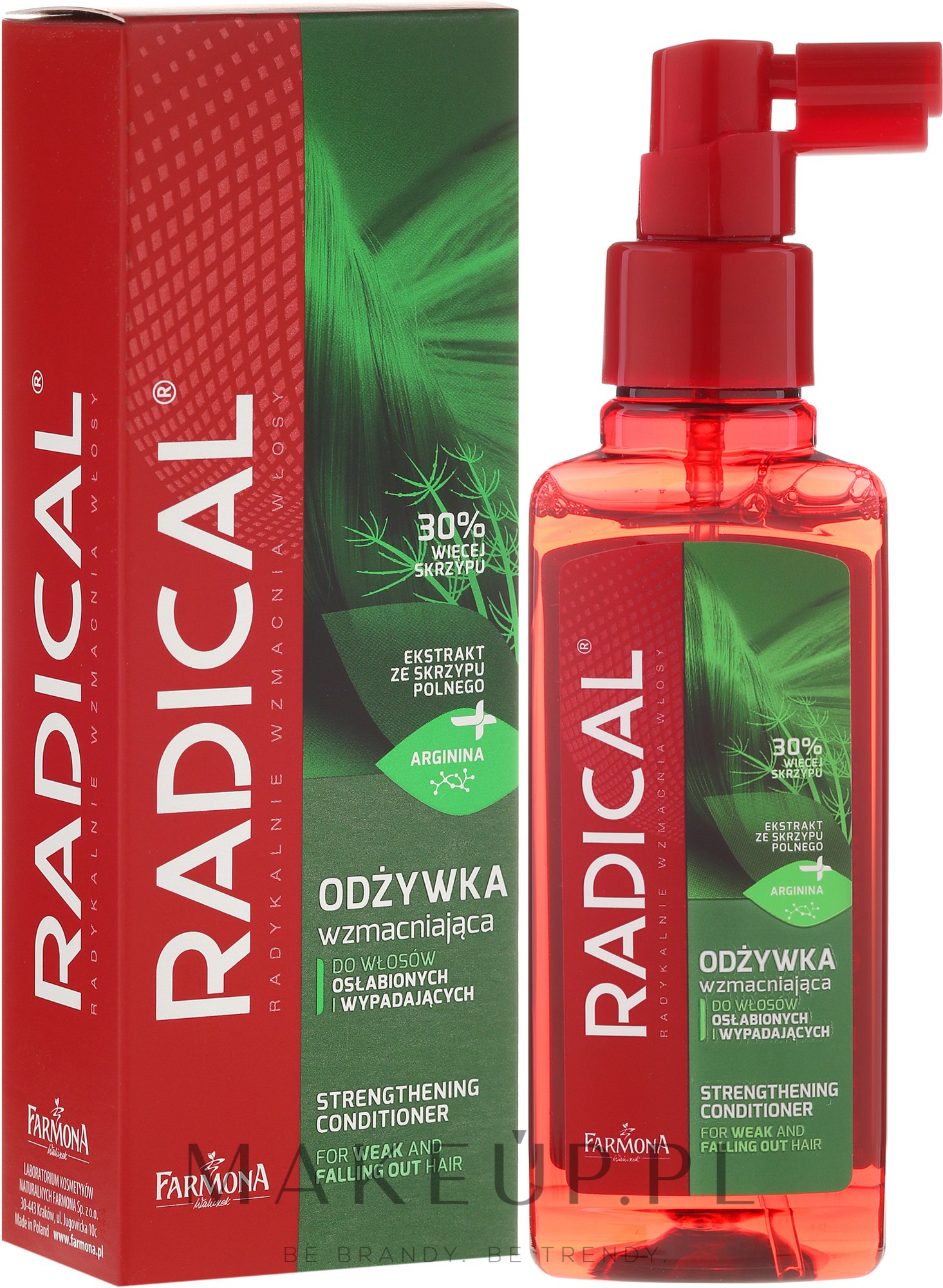 Wzmacniająca odżywka do włosów osłabionych i wypadających - Farmona Radical — Zdjęcie 100 ml