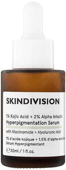 Serum usuwające przebarwienia - SkinDivision 1% Kojic Acid + 2% Alpha Arbutin Hyperpigmentation Serum — Zdjęcie N1
