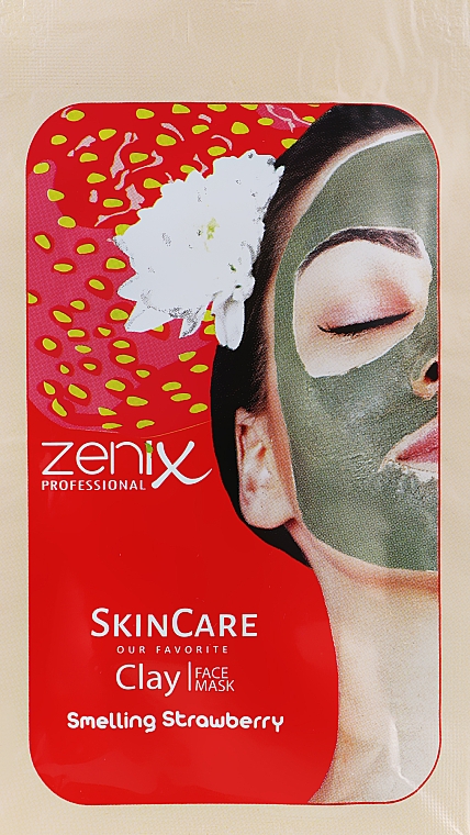Maseczka z glinką Truskawka - Zenix Clay Face Mask