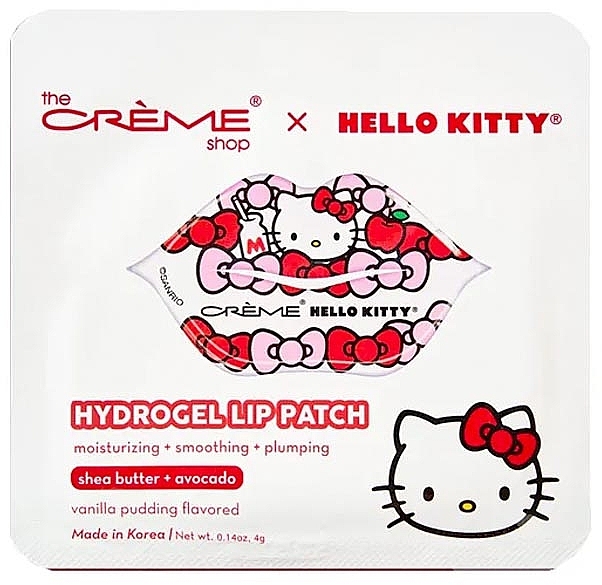 Hydrożelowe plastry na usta - The Cream Shop Hello Kitty Hydrogel Lip Patch Vainilla Pudding — Zdjęcie N1