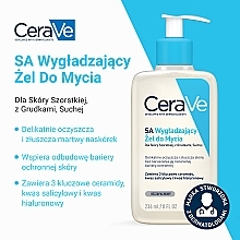 SA Żel wygładzający do mycia twarzy - CeraVe Softening Cleansing Gel For Dry, Rough And Uneven Skin — Zdjęcie N5