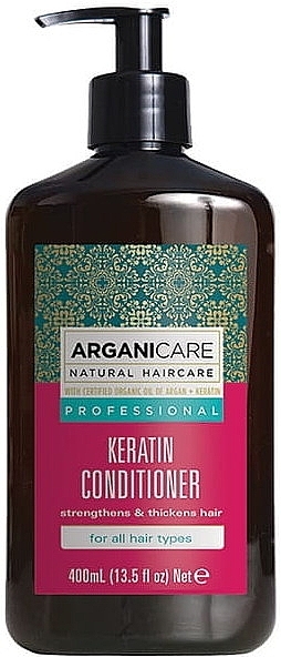 Zestaw - Arganicare Keratin Set (shm 400 ml + cond 400 ml) — Zdjęcie N3