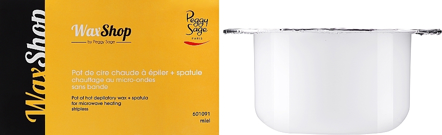 Miska do depilacji gorącym woskiem ze szpatułką - Peggy Sage Pot Of Hot Depilatory Wax + Spatula — Zdjęcie N1