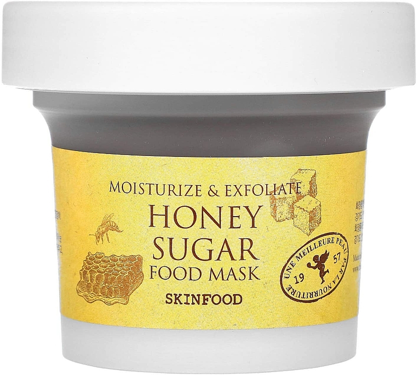 Maska do twarzy, miód i cukier - Skinfood Honey Sugar Food Mask — Zdjęcie N1