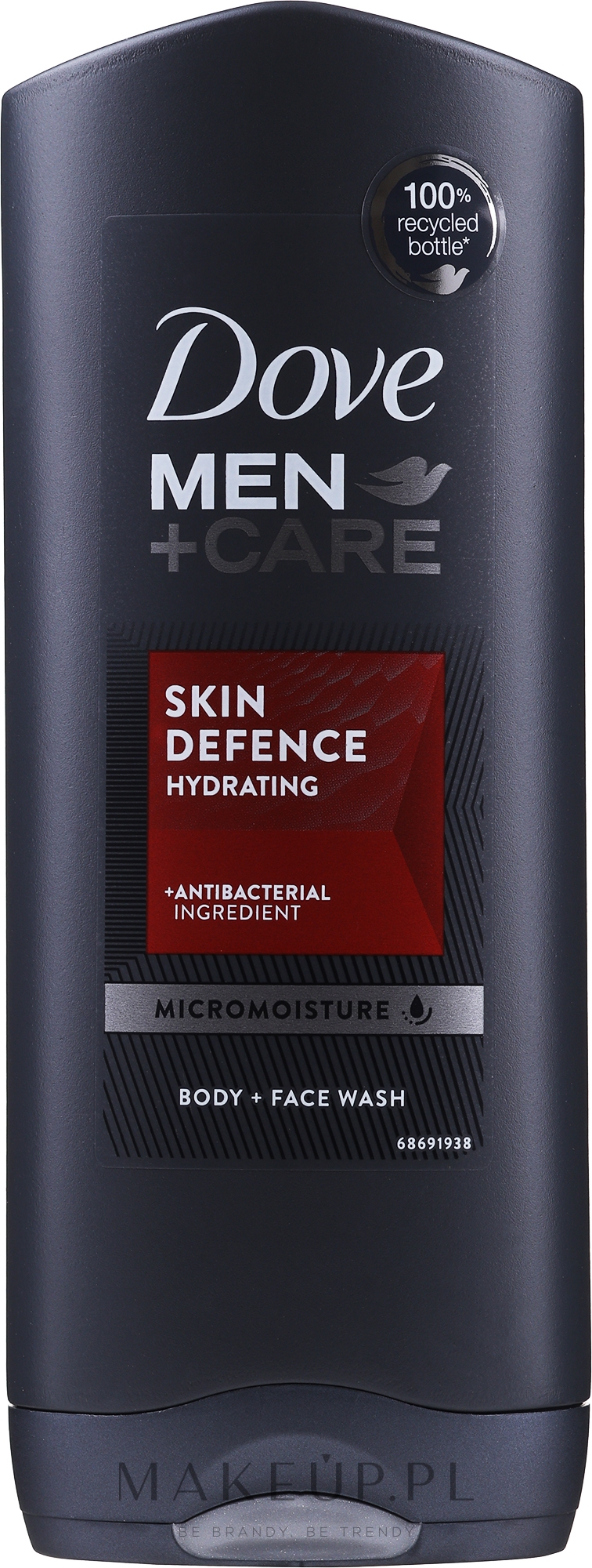 Energetyzujący żel pod prysznic Mandarynka i bursztyn/ Energetyzujący żel pod prysznic dla mężczyzn Mandarynka i bursztyn - Dove Men + Care Skin Defense — Zdjęcie 400 ml