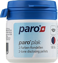 Kup Dwukolorowe poduszeczki dla wskaźnika płytki nazębnej 100 szt. - Paro Swiss Plak2 Tone Disclosing Pellets