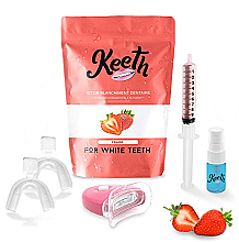 Kup Zestaw do wybielania zębów Truskawka - Keeth Strawberry Teeth Whitening Kit
