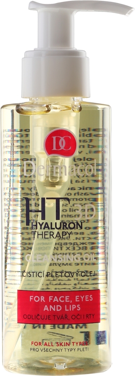 Delikatny olejek oczyszczający do twarzy z kwasem hialuronowym - Dermacol Hyaluron Therapy 3D Cleansing Oil — Zdjęcie N2