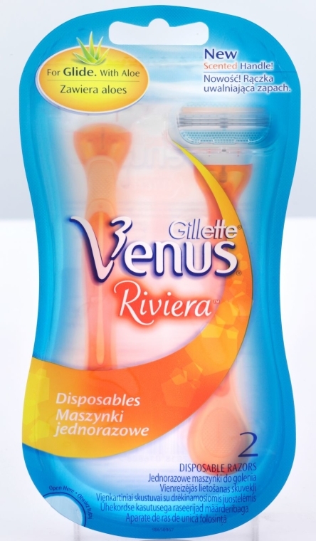 Zestaw jednorazowych maszynek do golenia - Gillette Venus Riviera — Zdjęcie N1