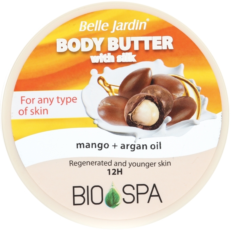 Masło do ciała Mango i olej arganowy - Belle Jardin Body Butter Cream — Zdjęcie N1