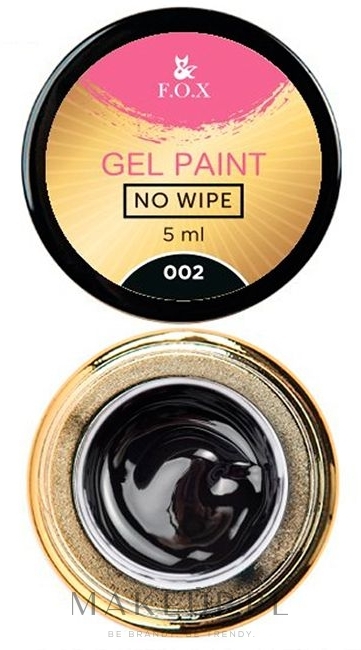 Farba żelowa bez lepkiej warstwy - F.O.X Gel Paint No Wipe — Zdjęcie 002