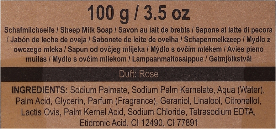 Zestaw kąpielowy Enjoy The Little Things - Accentra Just For You Rose Sheep Milk Soap (soap/100g + bath/mitt/1pc) — Zdjęcie N3