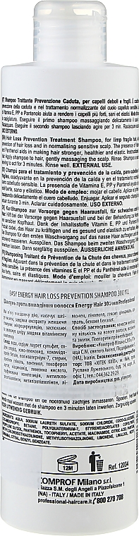 Szampon przeciw wypadaniu włosów z witaminą PP - Professional Energy Hair Shampoo — Zdjęcie N2