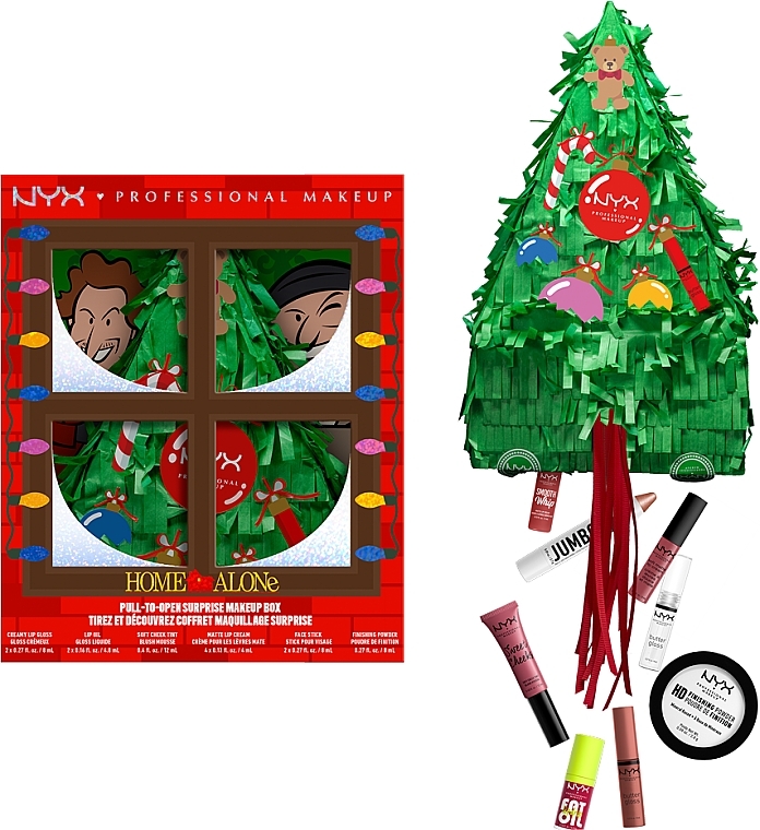 Kalendarz adwentowy, 12 produktów - NYX Professional Makeup Home Alone Pull-To-Open Surprise Makeup Box — Zdjęcie N2